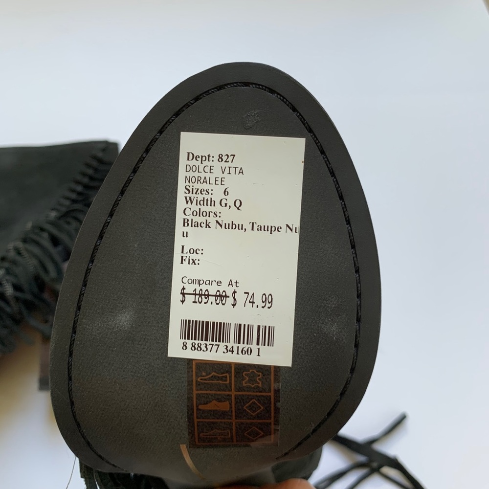 Dolce Vita Noralee Fringe open toe bootie sz 6 - Picture 7 of 9